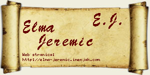 Elma Jeremić vizit kartica